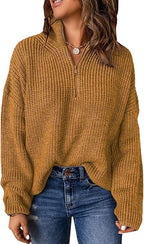 V-Neck Polo Sweater