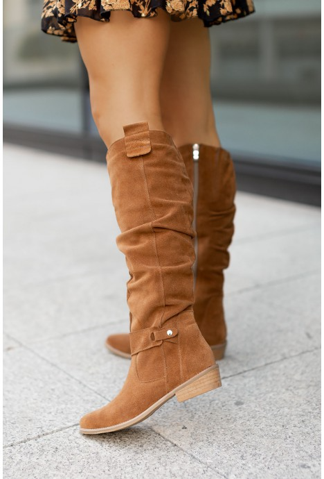 Women's Over-the-Knee Suede-Look Boots