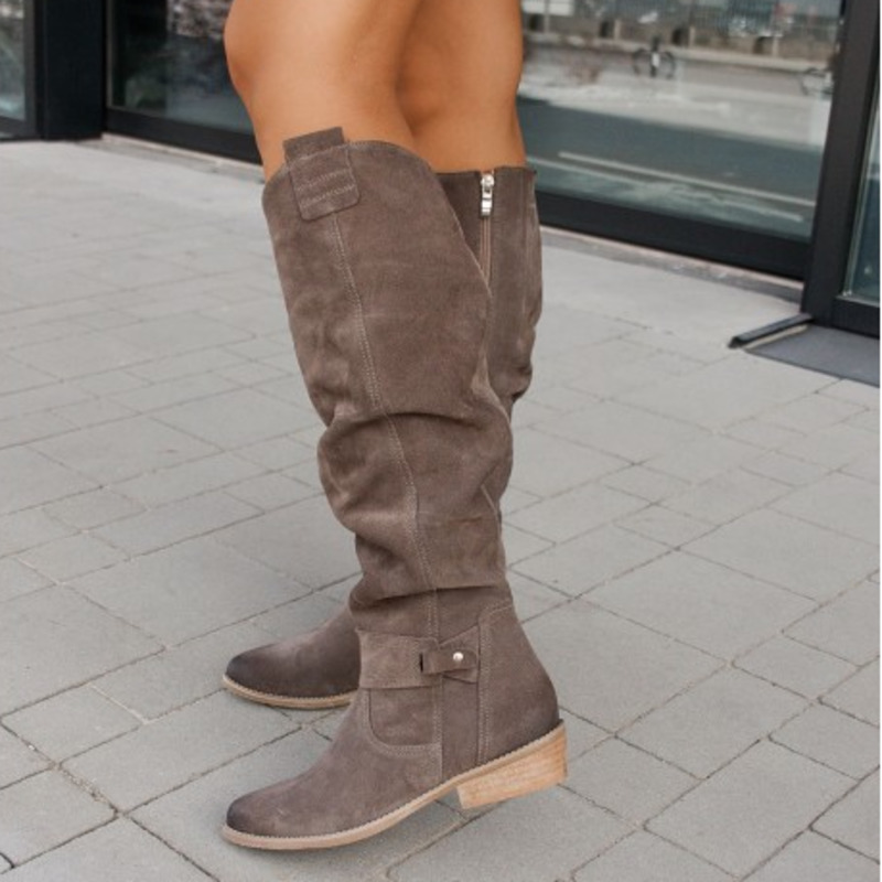 Women's Over-the-Knee Suede-Look Boots
