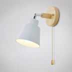 TwistGlow Wall Lamp with Pull Cord Switch