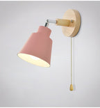 TwistGlow Wall Lamp with Pull Cord Switch