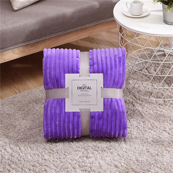 Cozy Velvet Fleece Blanket for Winter Warmth