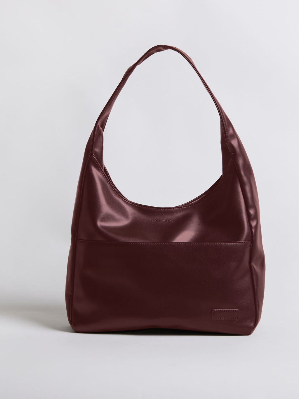 Simple Vegan Hobo Shoulder Bag - Empty Design
