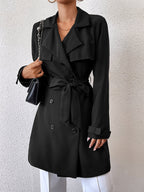 Remy | Dual-Sided Long Coat with Belted Tie