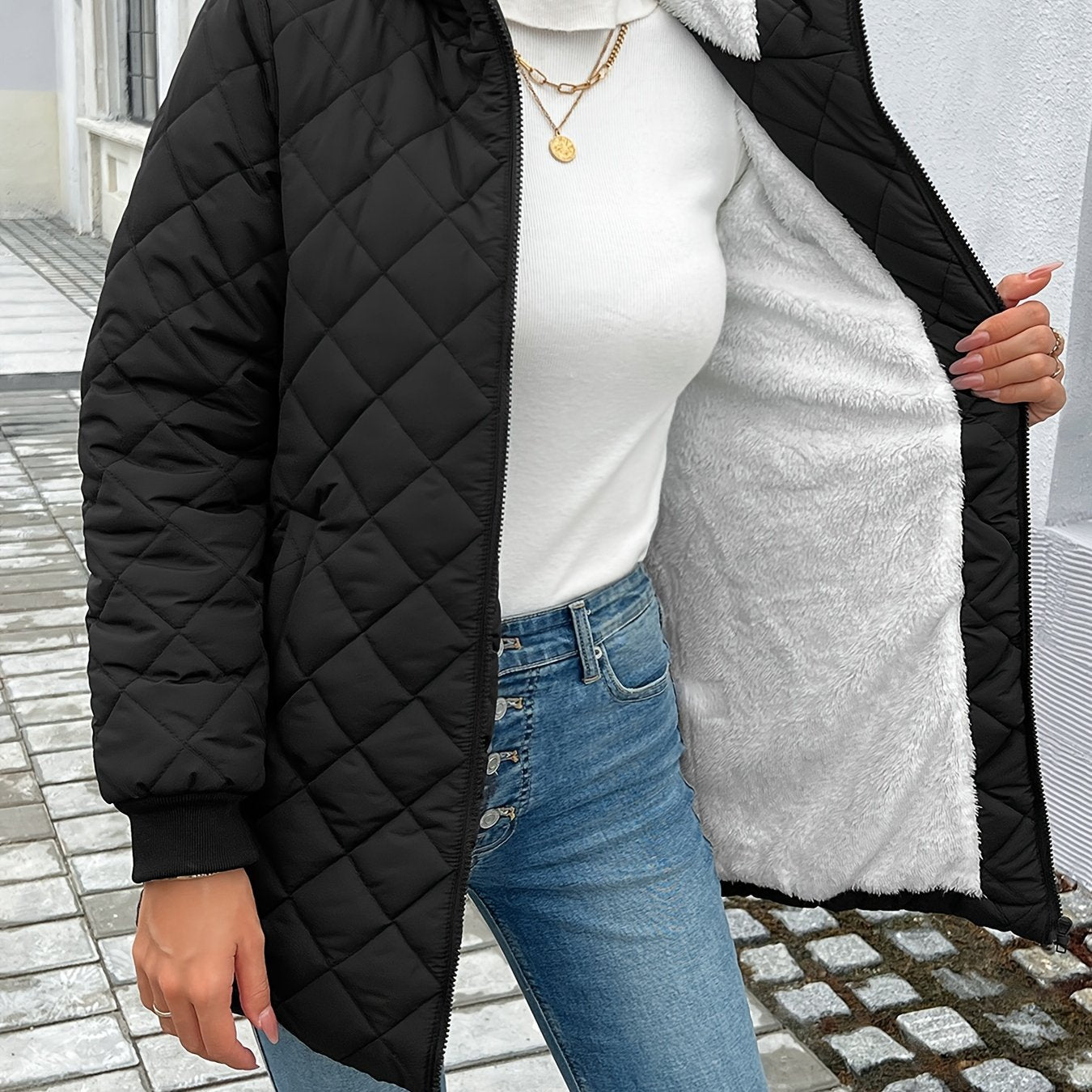 Romy | Zip-Up Quilted Puffer Jacket