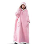 Oversized Sleeved Blanket Robe with Head Opening