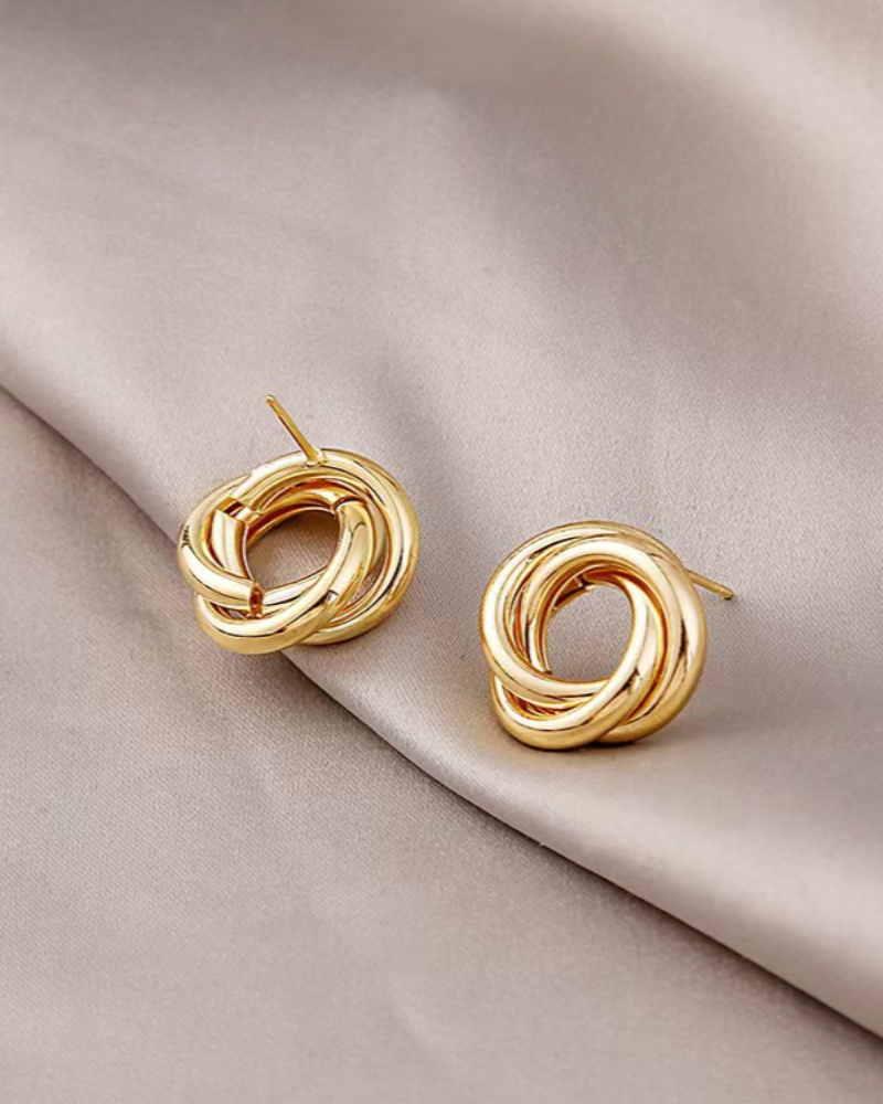 Aurelia Knotted Stud Earrings