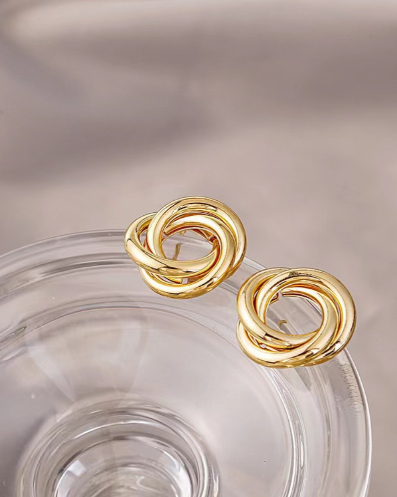 Aurelia Knotted Stud Earrings