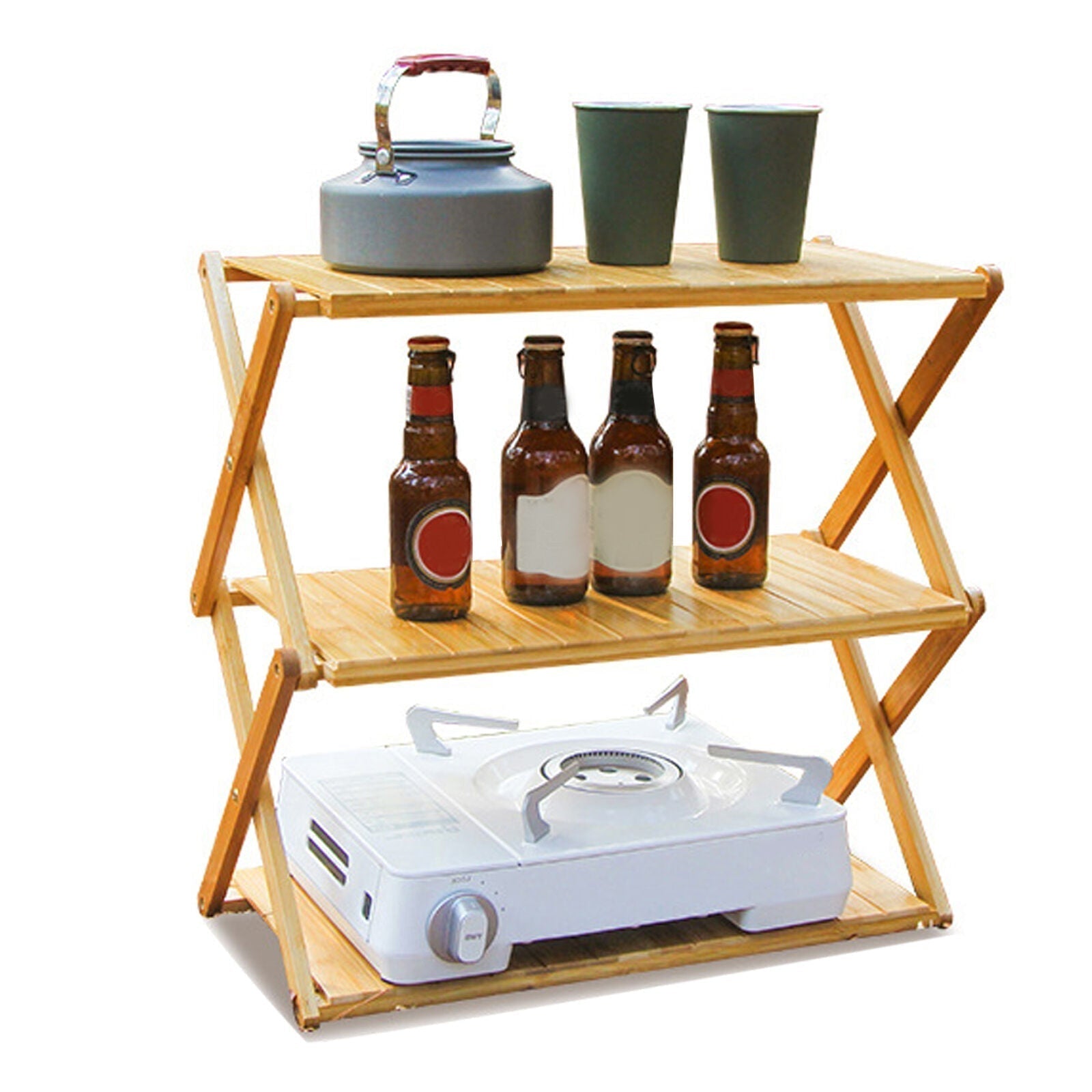Portable Lightweight Wooden Folding Stand