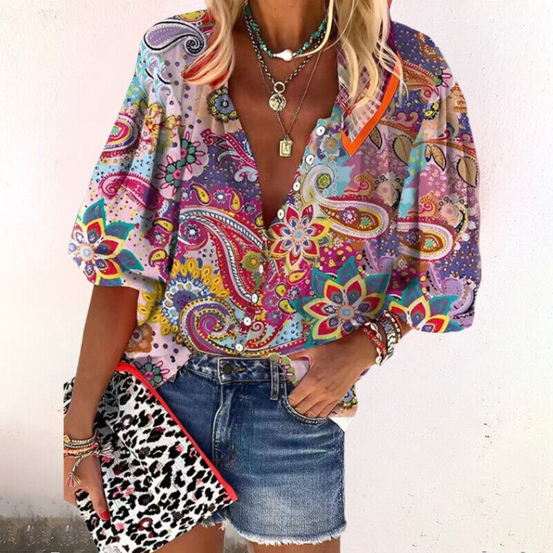 Ayla - Boho Chic Floral Top