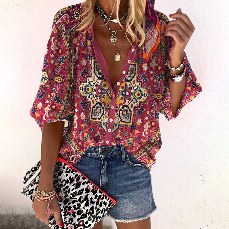 Ayla - Boho Chic Floral Top