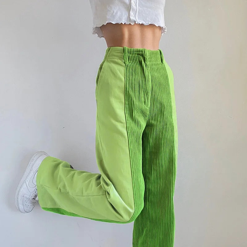 Sandra | Women's Vintage Patchwork Corduroy Pants