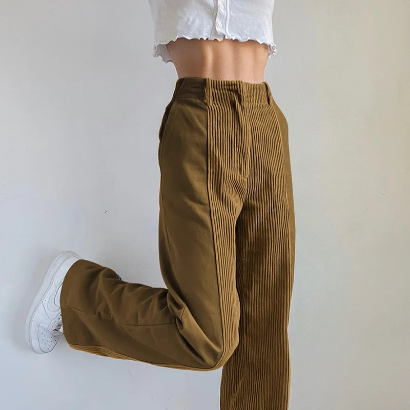 Sandra | Women's Vintage Patchwork Corduroy Pants