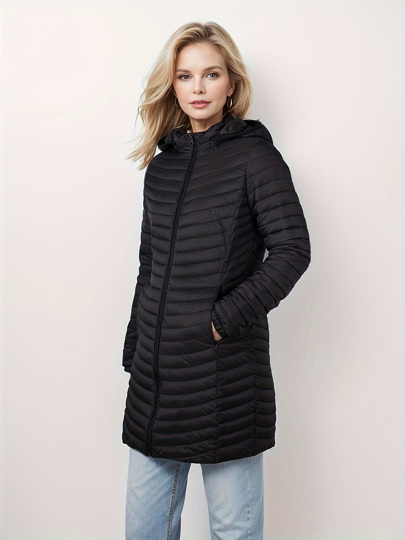 Sara | Hooded Quilted Jacket with Zip Front for Casual Wear