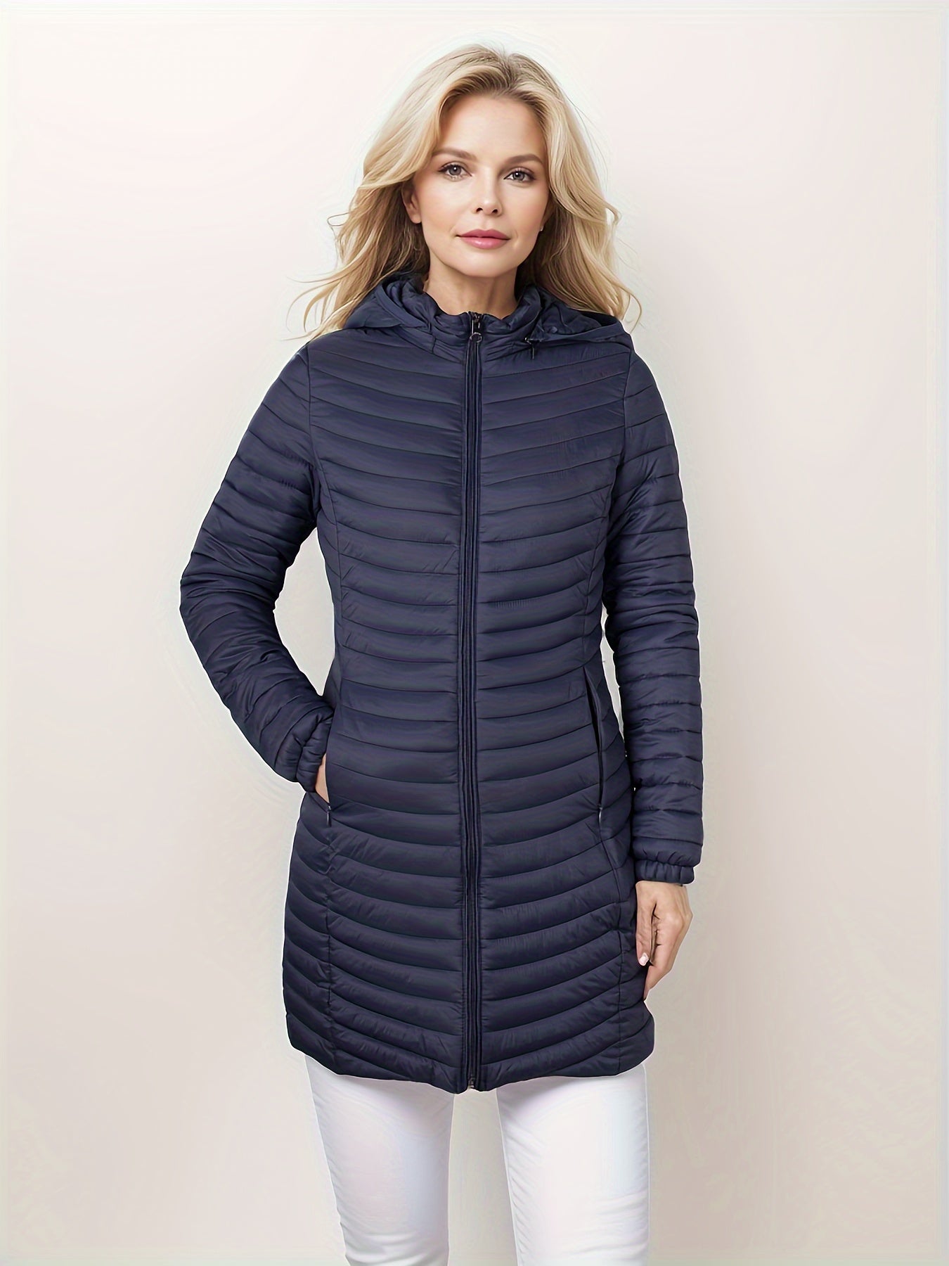 Sara | Hooded Quilted Jacket with Zip Front for Casual Wear