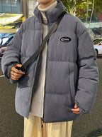 Sara | Corduroy Winter Coat with Matching Shoulder Bag