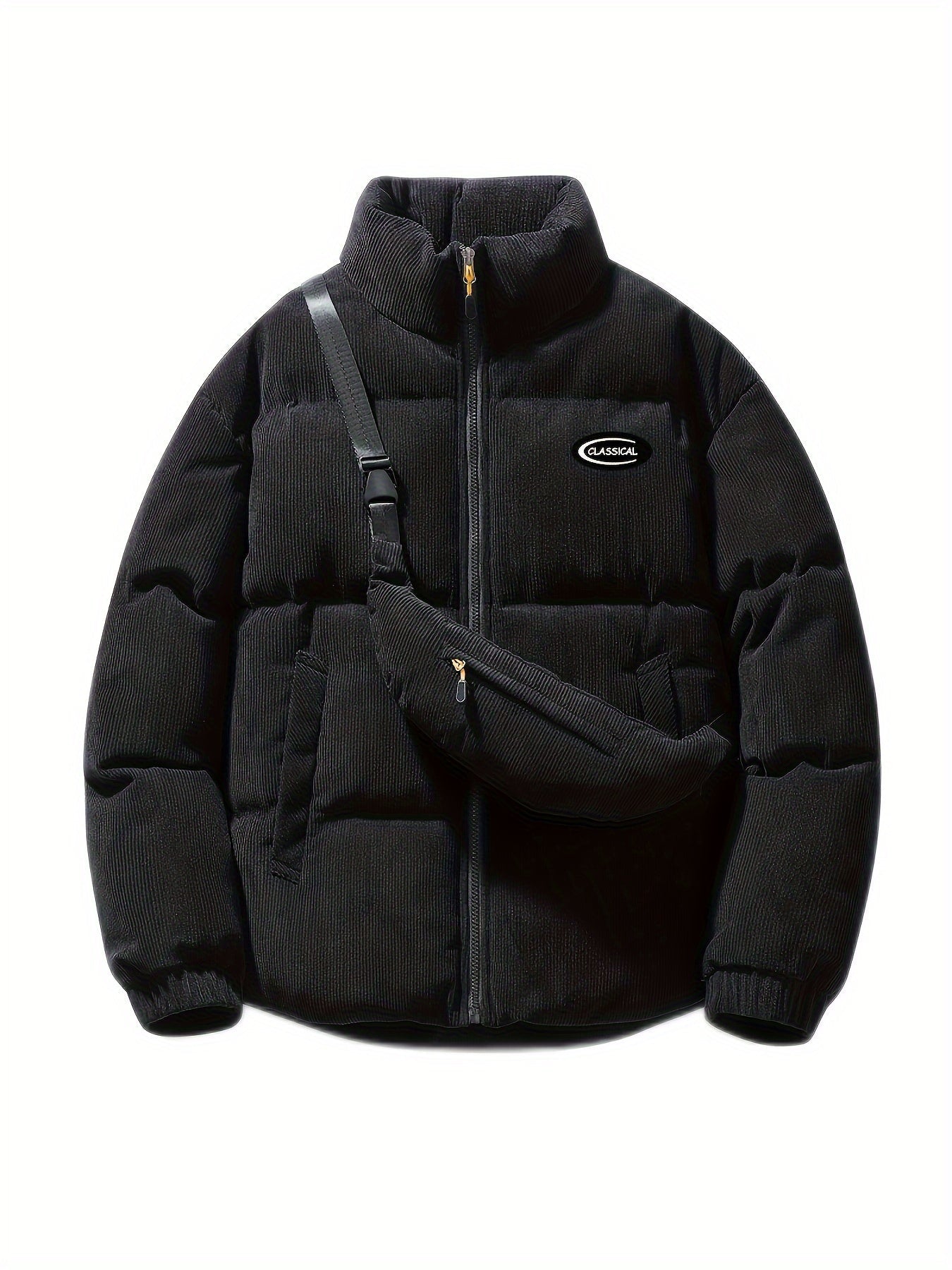 Sara | Corduroy Winter Coat with Matching Shoulder Bag