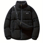 Sara | Corduroy Winter Coat with Matching Shoulder Bag