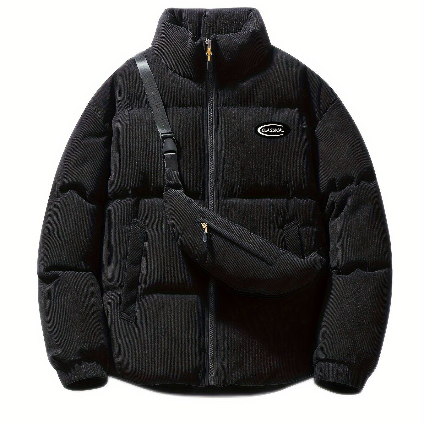 Sara | Corduroy Winter Coat with Matching Shoulder Bag