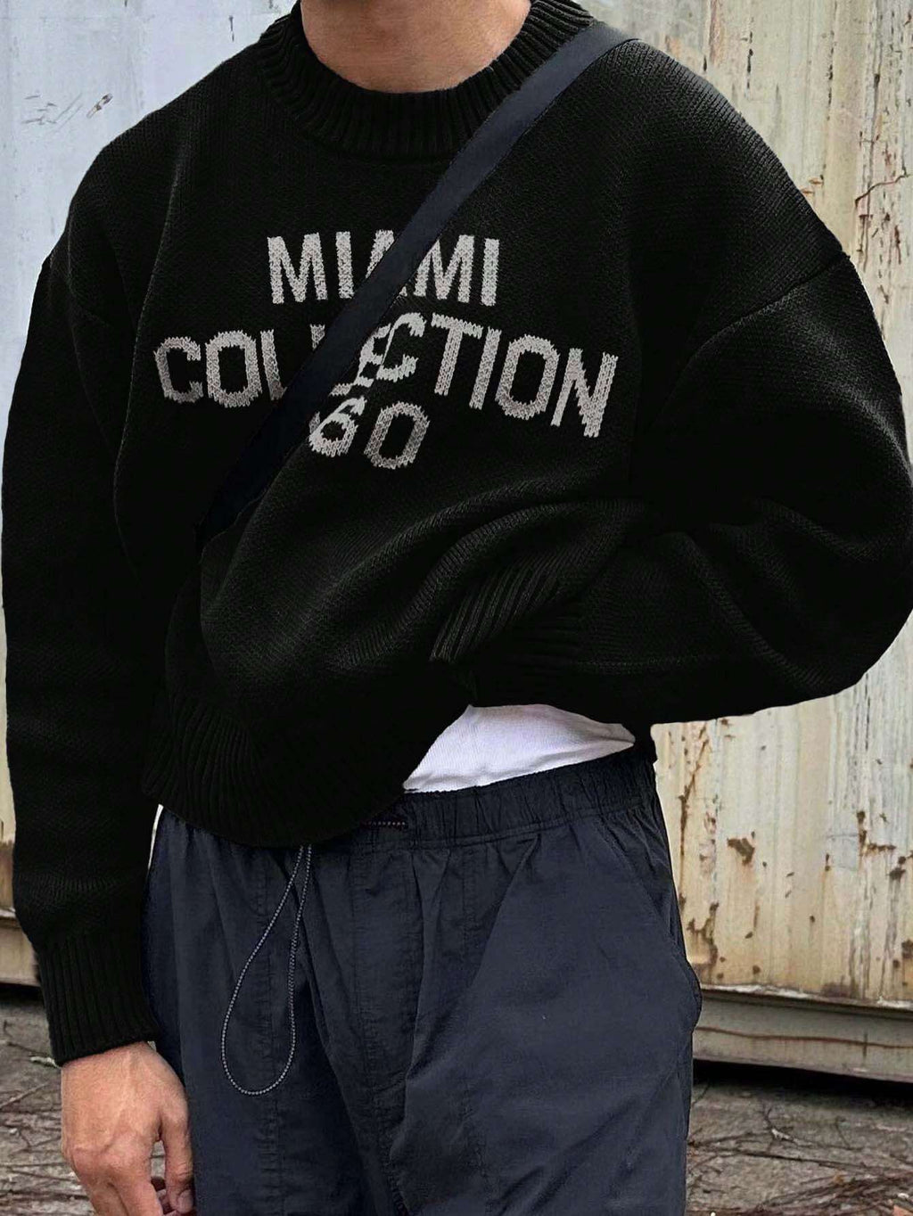 Sem | Men's Knitted Round Neck Jumper in American Street Style