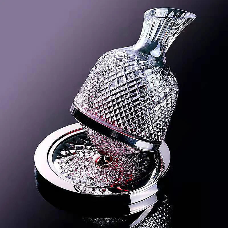 Stylish Rotating Crystal Carafe
