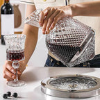 Stylish Rotating Crystal Carafe