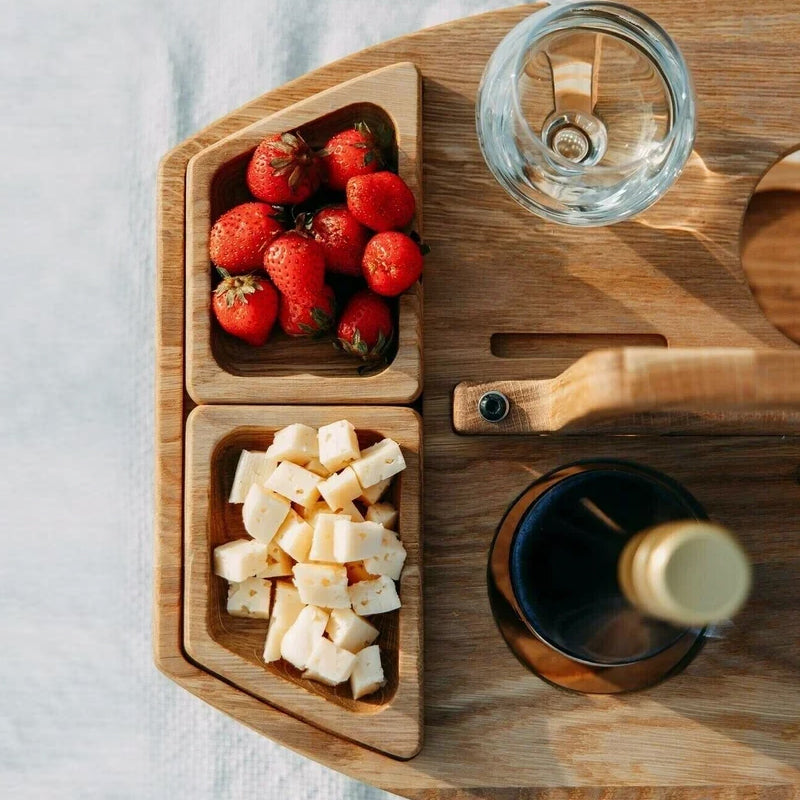 Chic Wooden Wine Tray – Ideal for Every Celebration