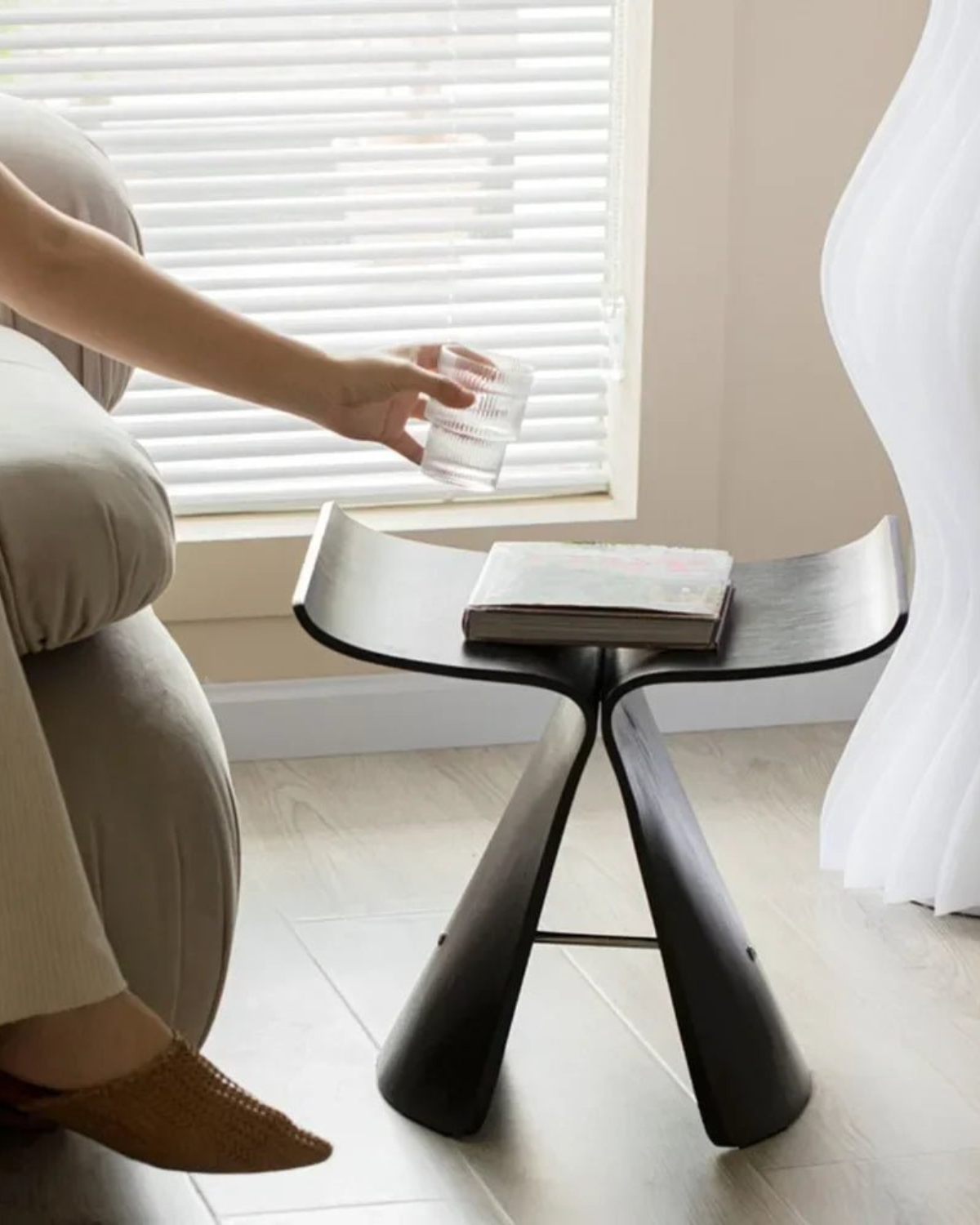 Elegant Butterfly Side Table with Distinctive Design for Sophisticated Spaces