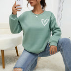 Sophie | Long Sleeve Casual Sweatshirt with Heart Print