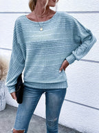 Sophie | Solid Color Long Sleeve Round Neck Sweater
