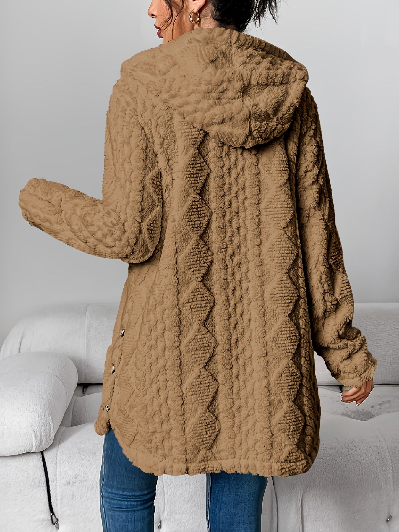 Sophie | Cozy Teddy Hoodie Coat