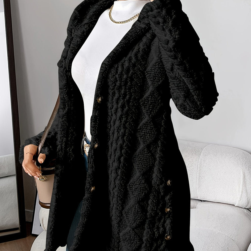 Sophie | Cozy Teddy Hoodie Coat