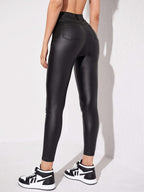 Sophie | High-Waisted Coated Skinny Jeans