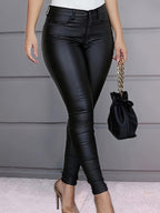 Sophie | High-Waisted Coated Skinny Jeans