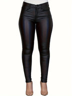Sophie | High-Waisted Coated Skinny Jeans
