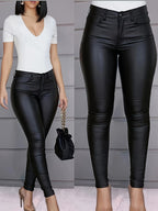 Sophie | High-Waisted Coated Skinny Jeans