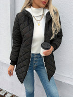 Sophie | Quilted Puffy Jacket with Zipper and Faux Fur Lining