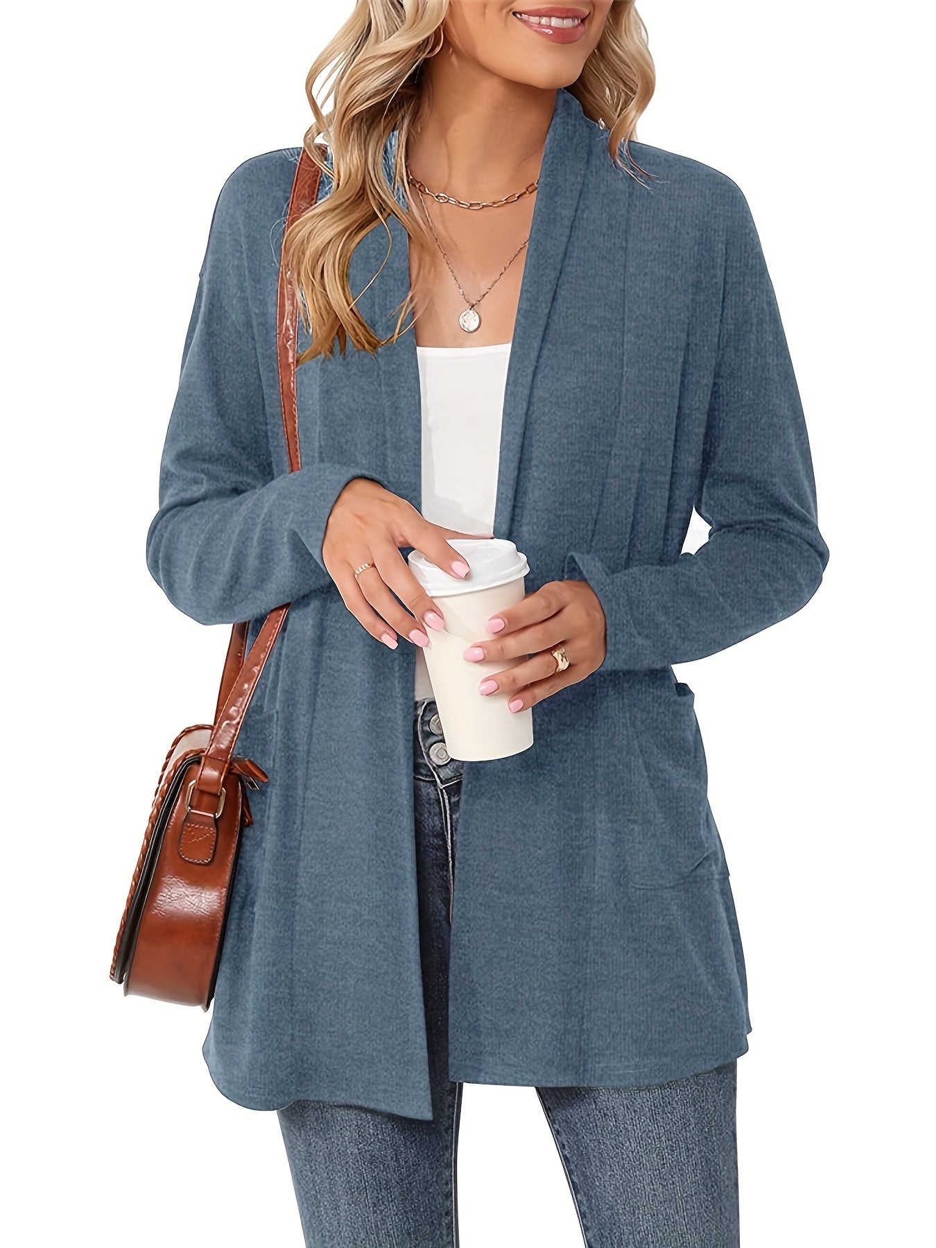 Sophie | Cozy Chunky Knit Cardigan with Long Sleeves and Open Front