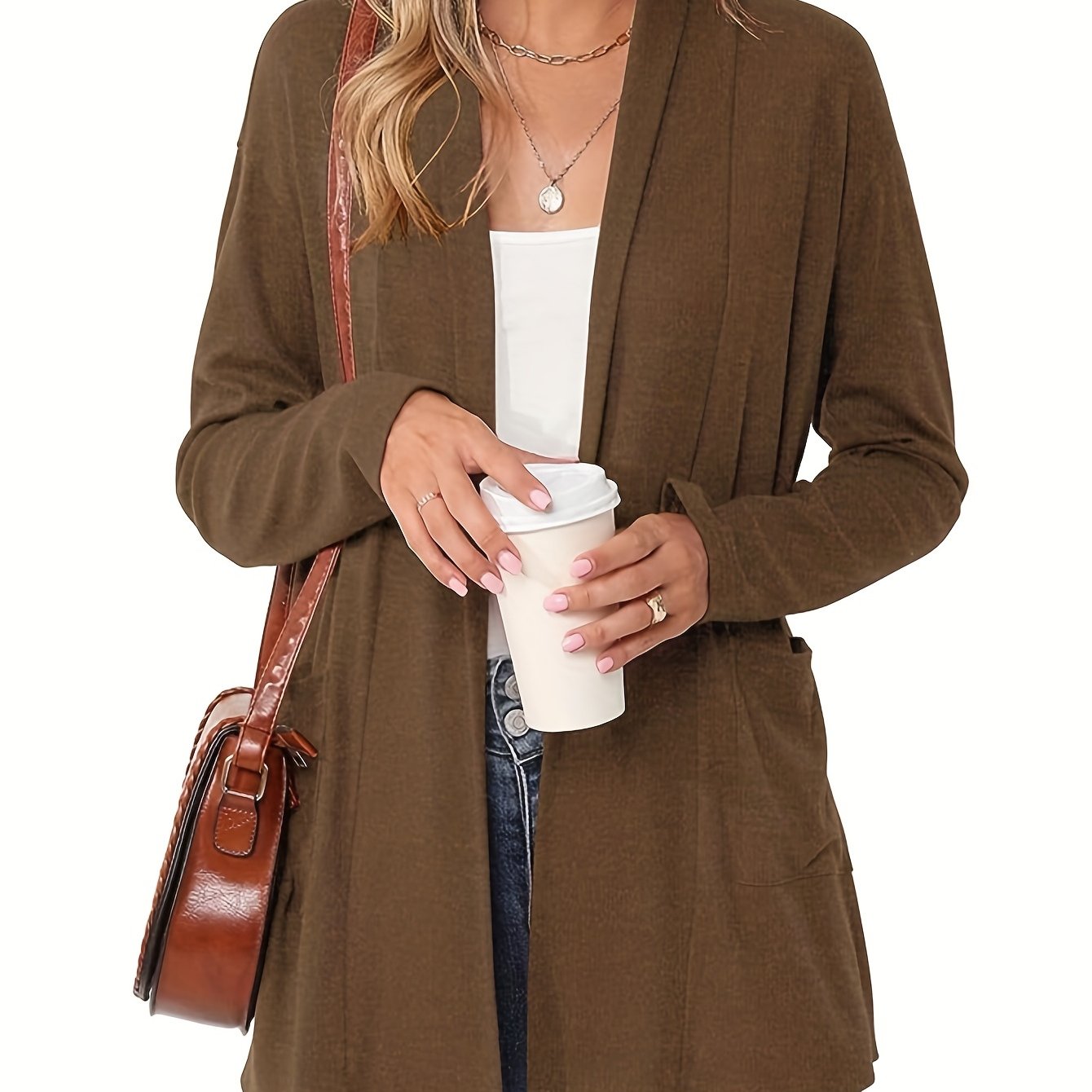 Sophie | Cozy Chunky Knit Cardigan with Long Sleeves and Open Front