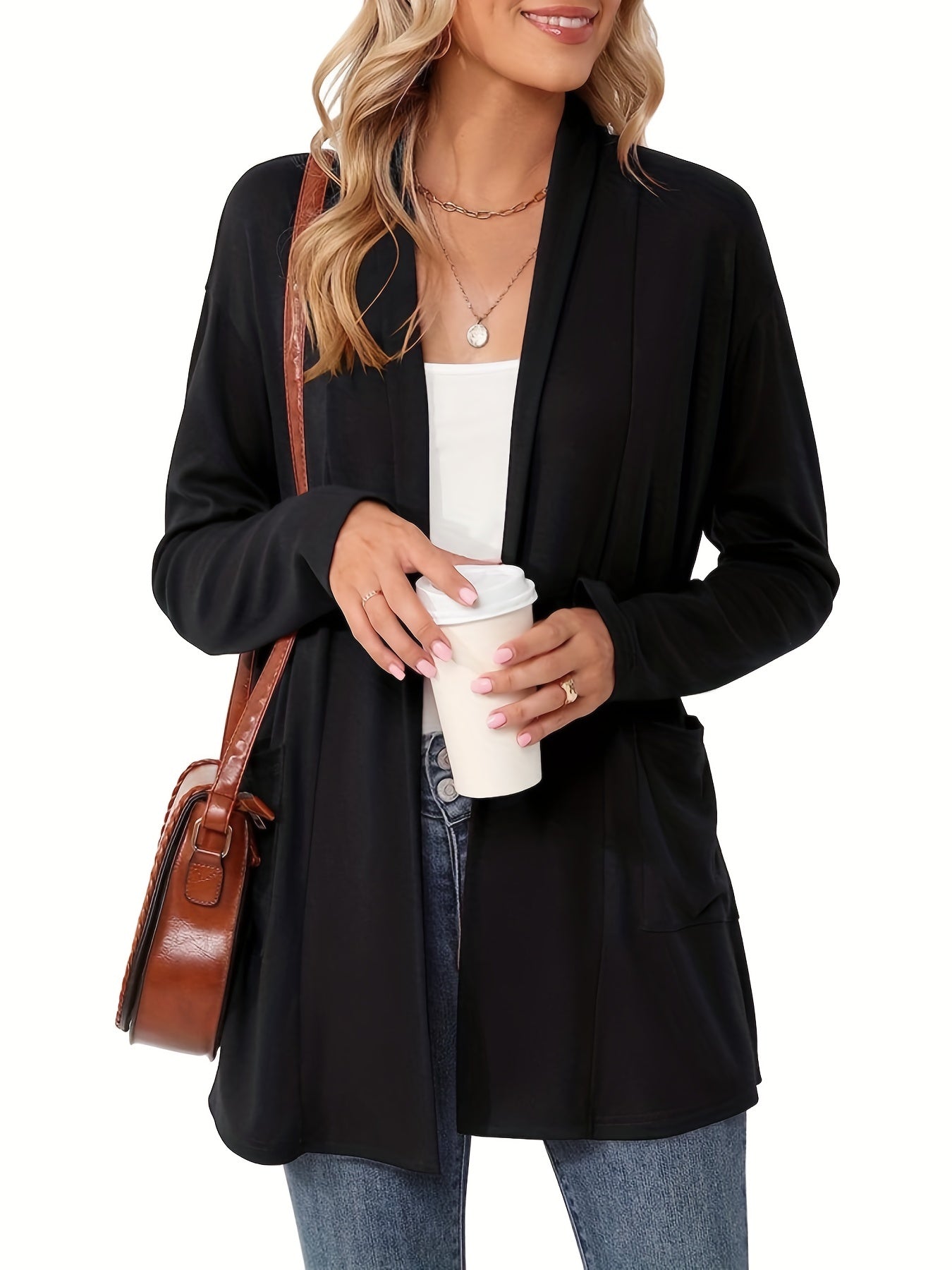 Sophie | Cozy Chunky Knit Cardigan with Long Sleeves and Open Front