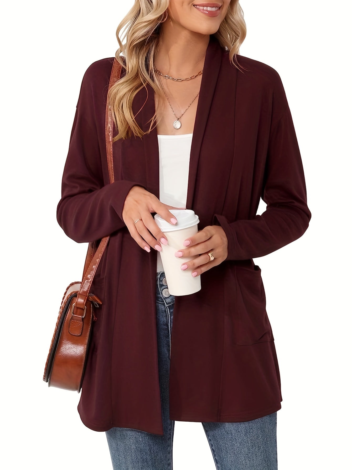 Sophie | Cozy Chunky Knit Cardigan with Long Sleeves and Open Front