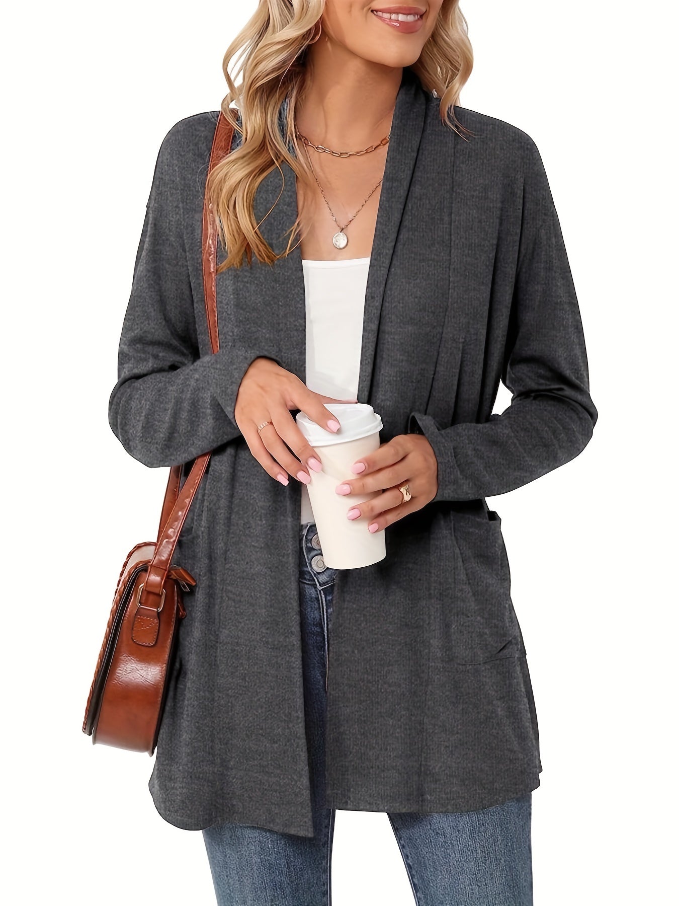 Sophie | Cozy Chunky Knit Cardigan with Long Sleeves and Open Front