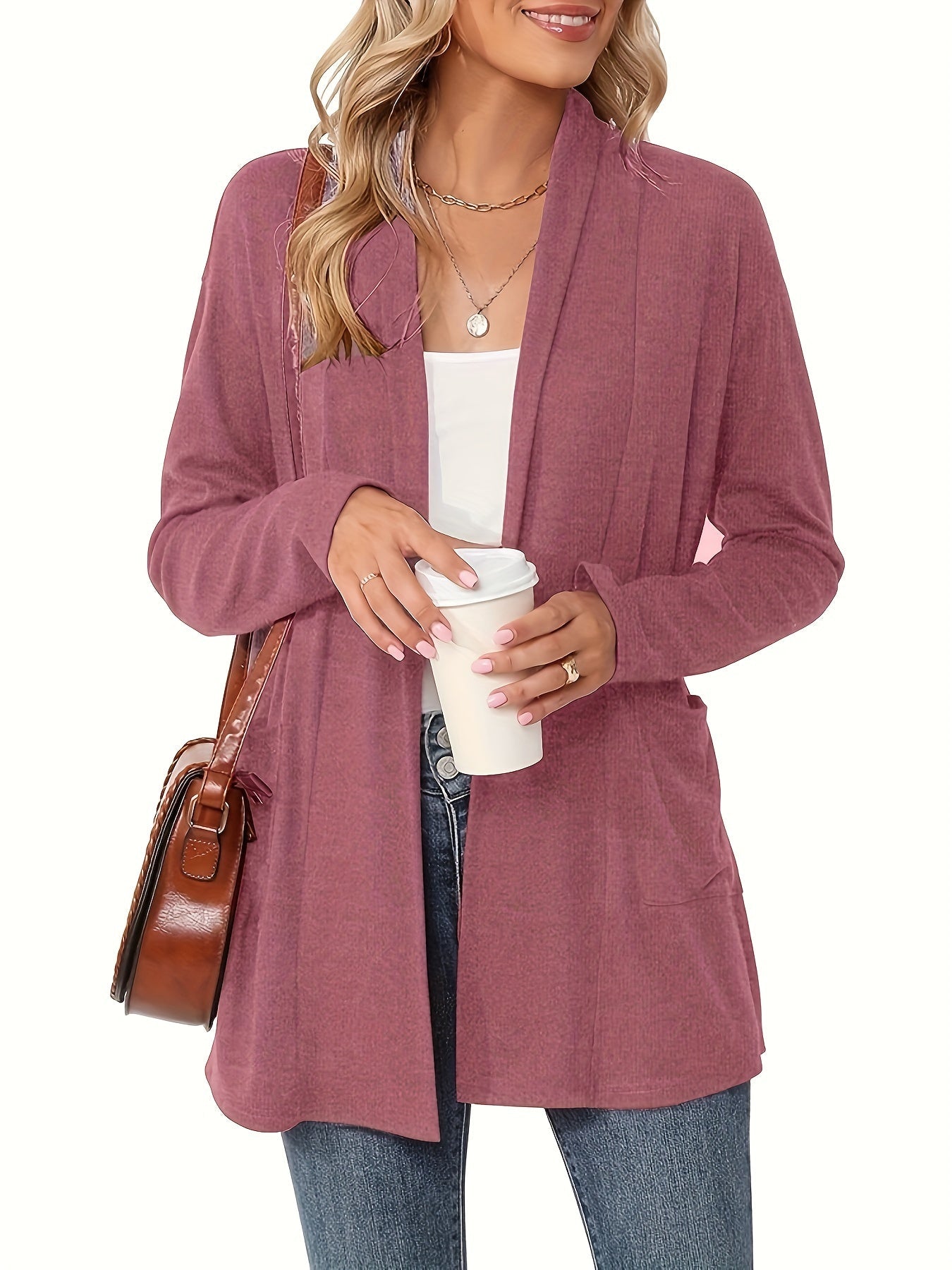 Sophie | Cozy Chunky Knit Cardigan with Long Sleeves and Open Front