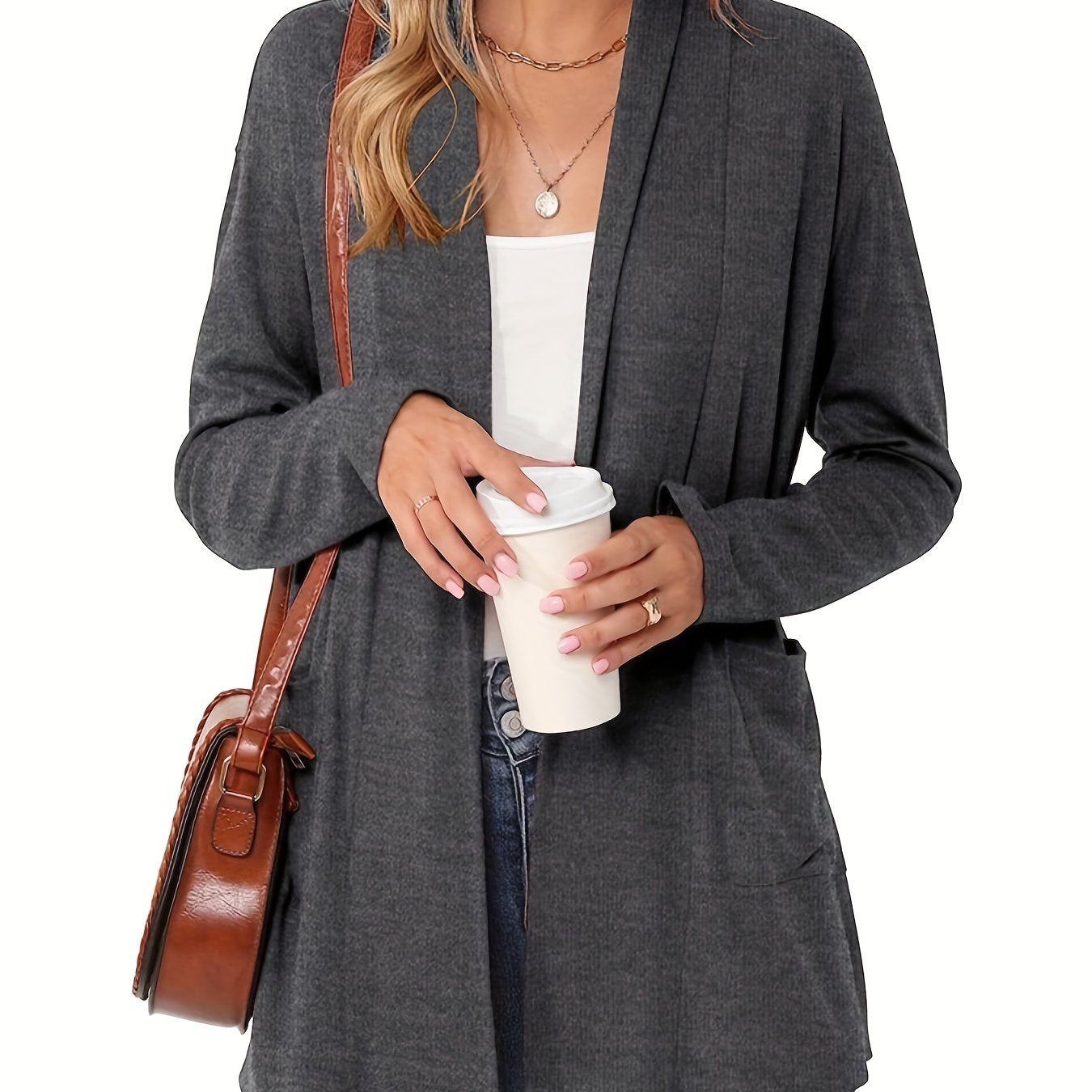 Sophie | Cozy Chunky Knit Cardigan with Long Sleeves and Open Front