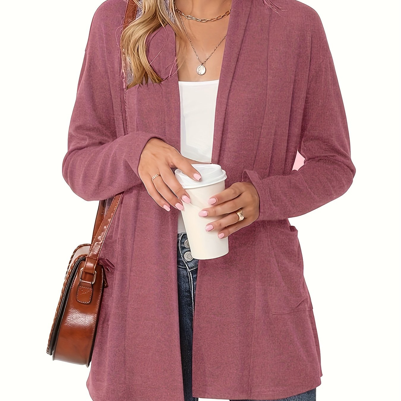 Sophie | Cozy Chunky Knit Cardigan with Long Sleeves and Open Front
