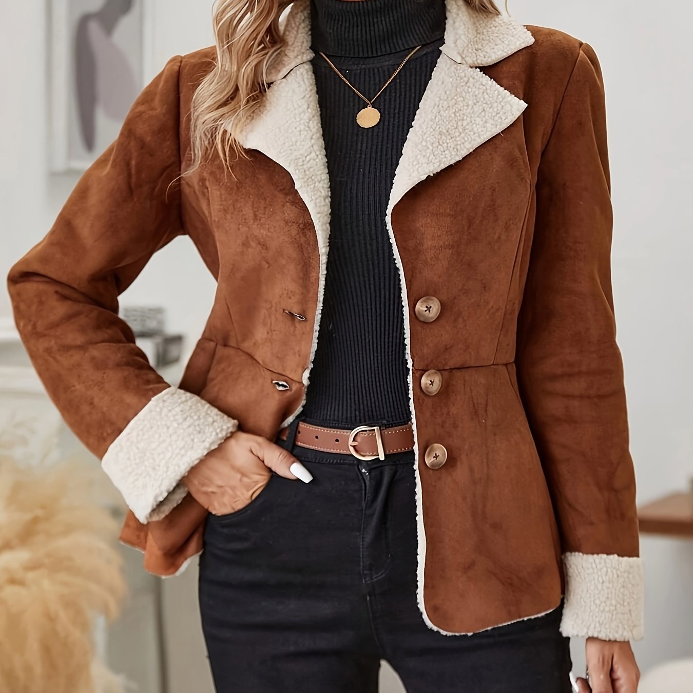 Sophie | Faux Fur-Collared Thermal Jacket