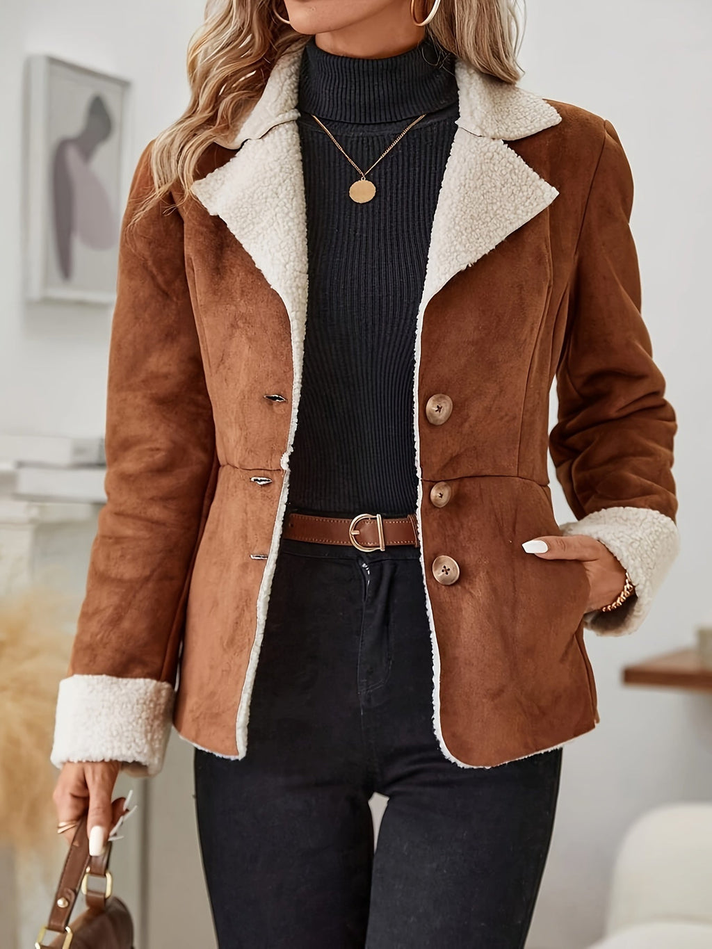 Sophie | Faux Fur-Collared Thermal Jacket