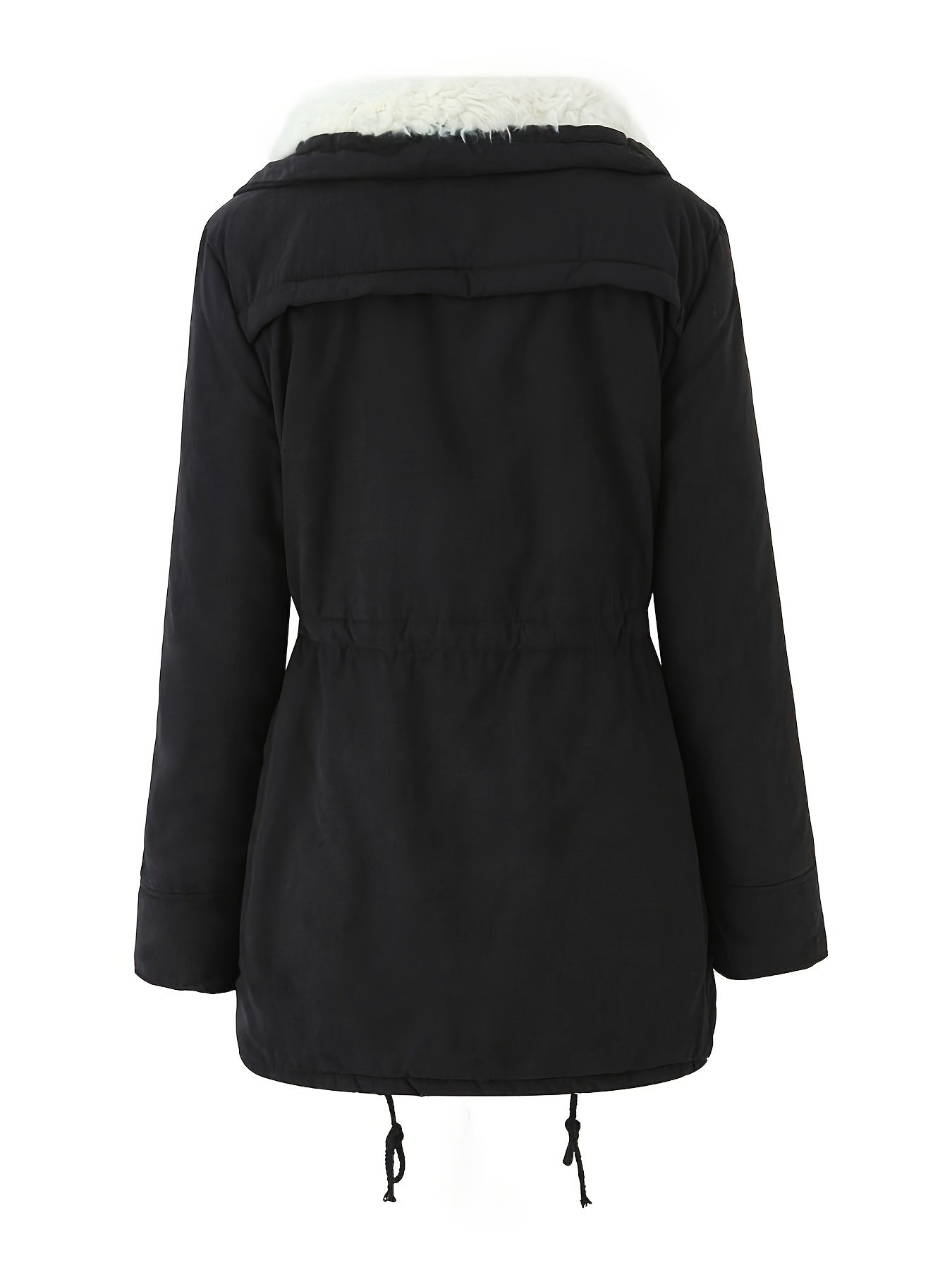 Sophie | Cozy Faux Fur Zip-Up Jacket with Adjustable Drawstring Waist