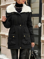 Sophie | Cozy Faux Fur Zip-Up Jacket with Adjustable Drawstring Waist