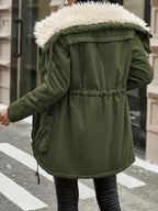 Sophie | Cozy Faux Fur Zip-Up Jacket with Adjustable Drawstring Waist